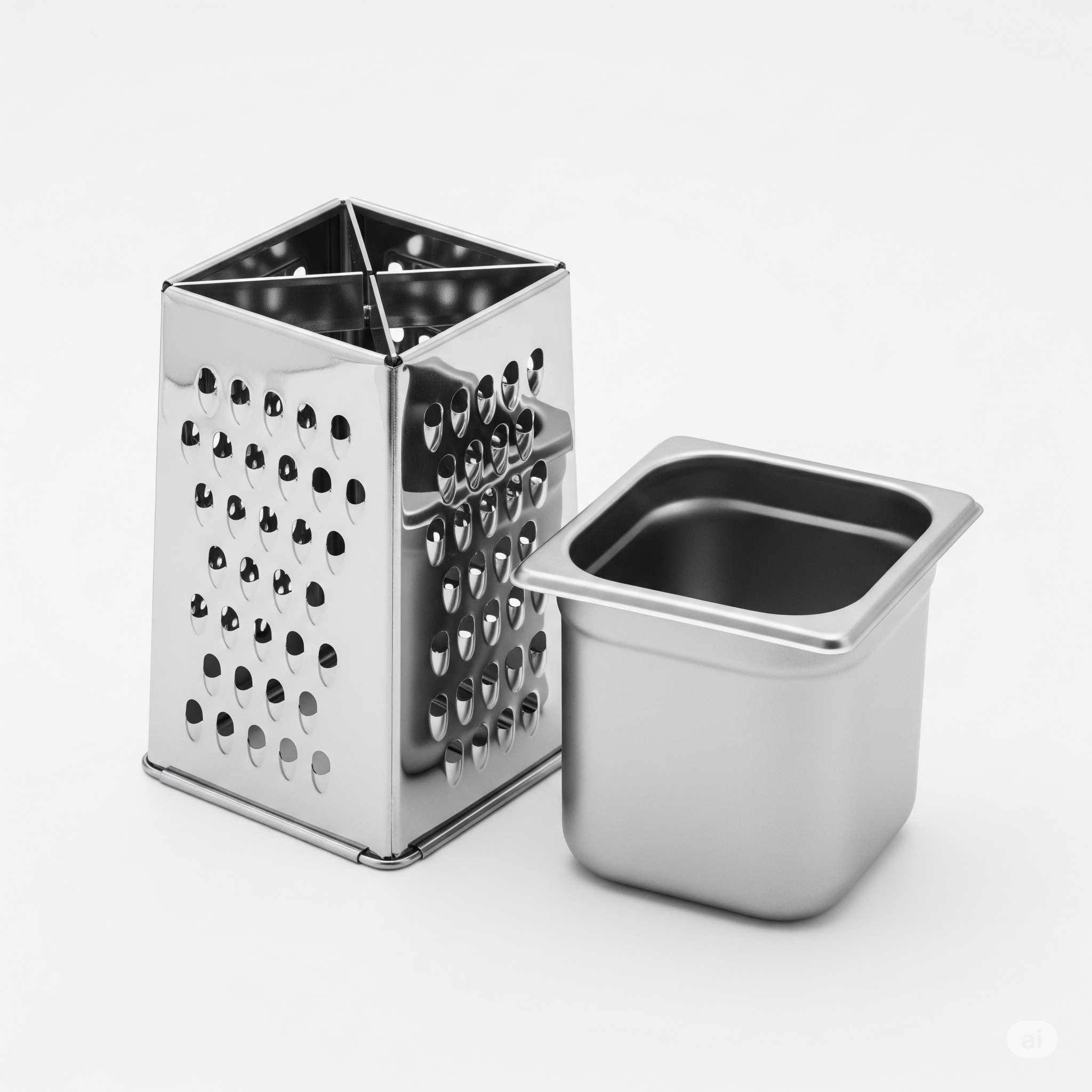 Box Grater with Storage Container